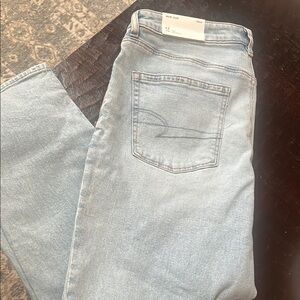 American Eagle Outfitters Light Blue Women Mom Jeans